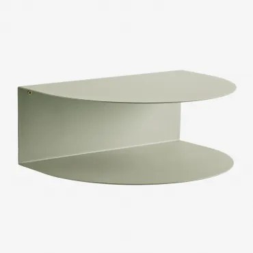 Set Van 2 Zwevende Nachtkastjes Van Roestvrij Staal Taifa Groen – Khaki - Sklum