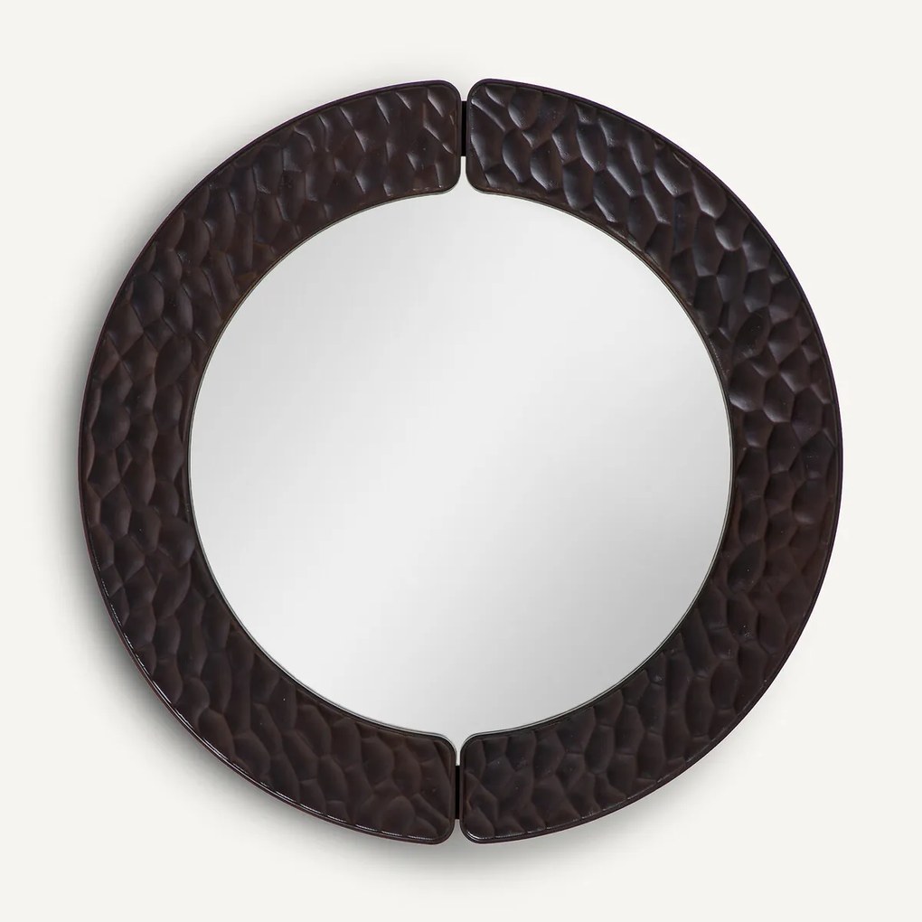 Ronde spiegel met gefreesde afwerking diameter 100 cm Kuchim