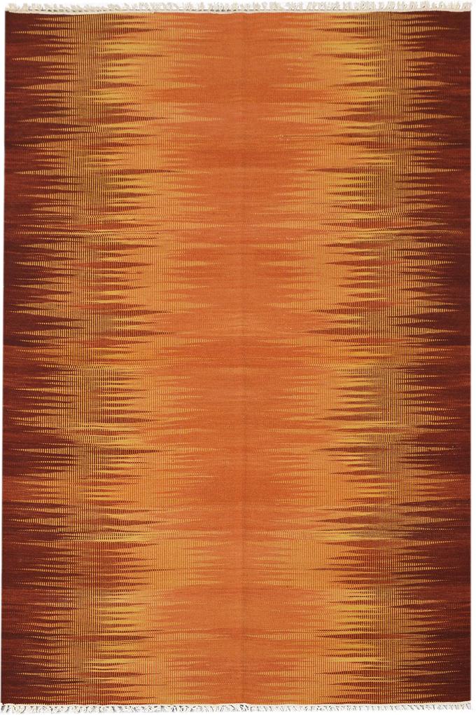 Bakero | Vloerkleed Agra Laagpolig lengte 60 cm x breedte 90 cm x hoogte 0,40 cm oranje vloerkleden wol vloerkleden & woontextiel vloerkleden