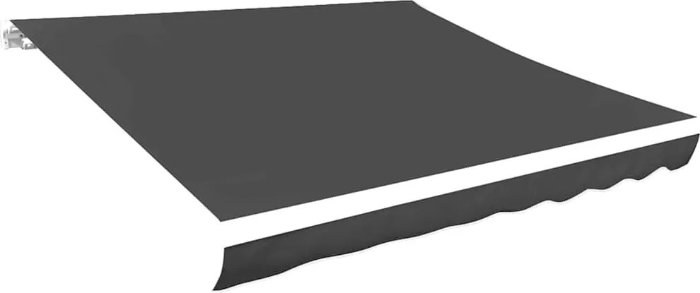 vidaXL Luifeldoek 400x300 cm canvas antraciet