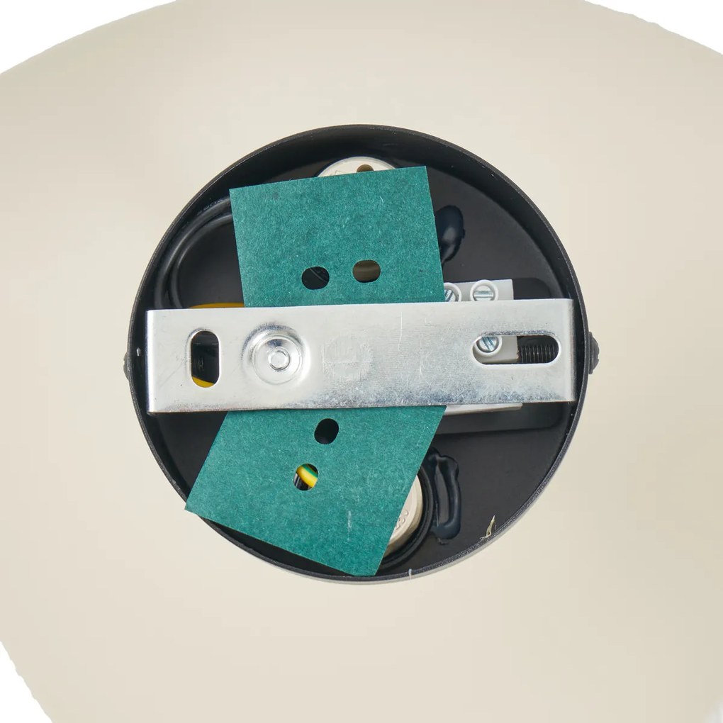 Design wandlamp beige organisch 20 cm 2-lichts - Pulley