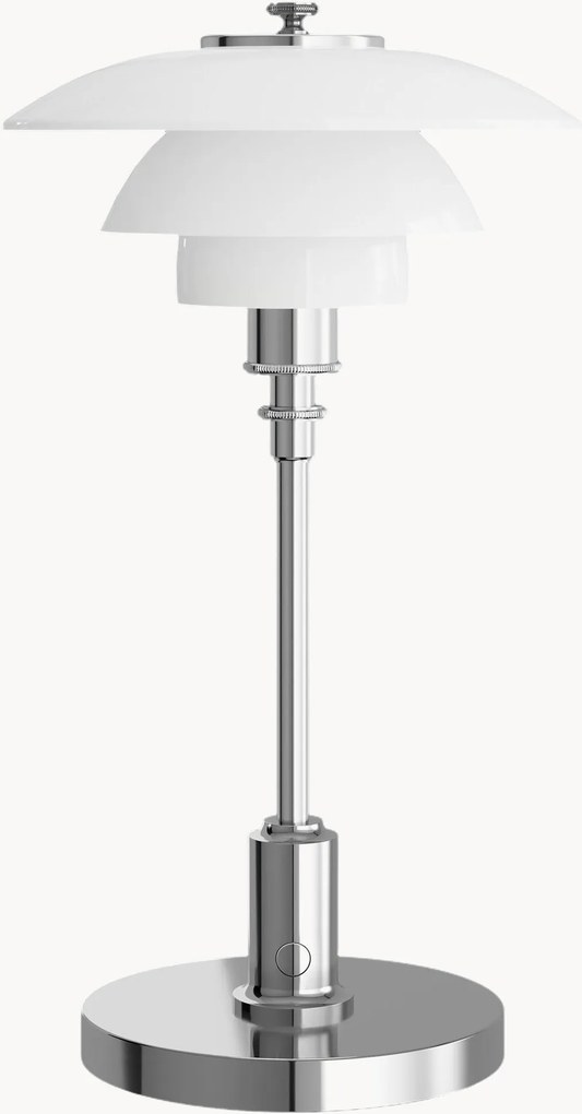 Kleine mondgeblazen draagbare tafellamp PH 1/1, dimbaar