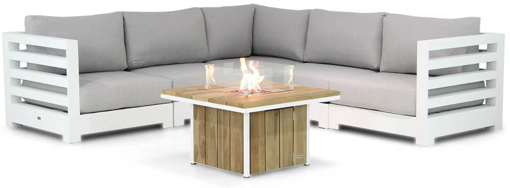 Hoek loungeset 5 personen Aluminium Wit Santika Furniture Santika Phantom