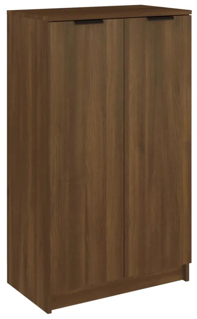 vidaXL Schoenenkast 59x35x100 cm bewerkt hout bruineikenkleurig