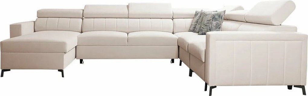 Hoekbank Sarasota 157, Aanwezig, Aanwezig, 351x274x83cm, 265 kg, Poten: Metaal, Hout