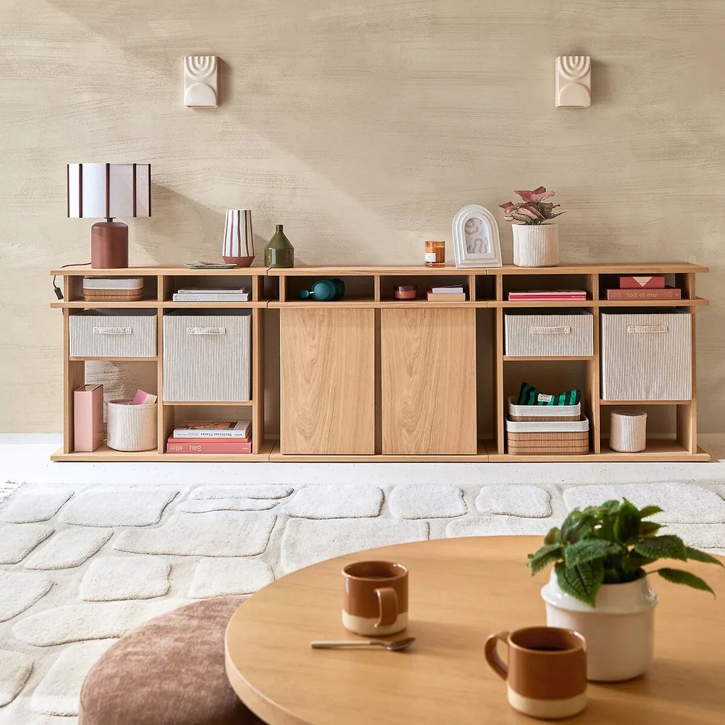 Laag dressoir met eikenfineer, ABAC
