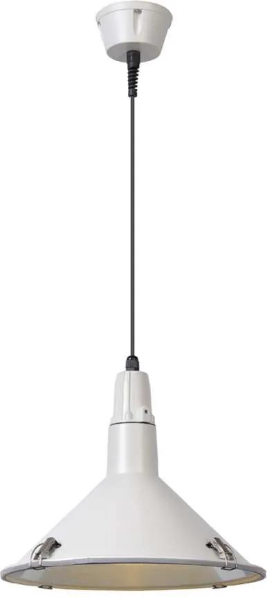 Lucide hanglamp buiten TONGA IP44 - wit - Ø25,5 cm - Leen Bakker