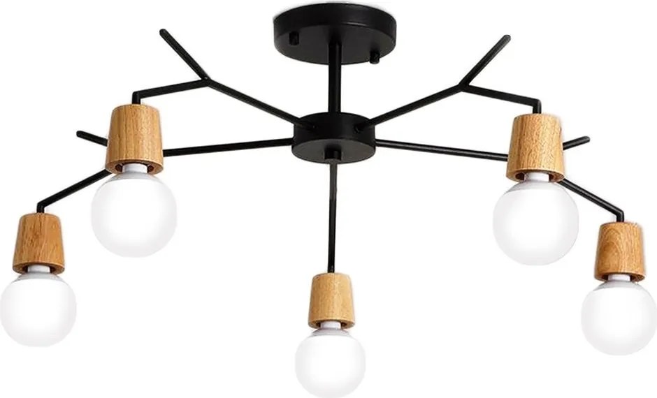 Scandinavische metalen plafondlamp APP694-5C