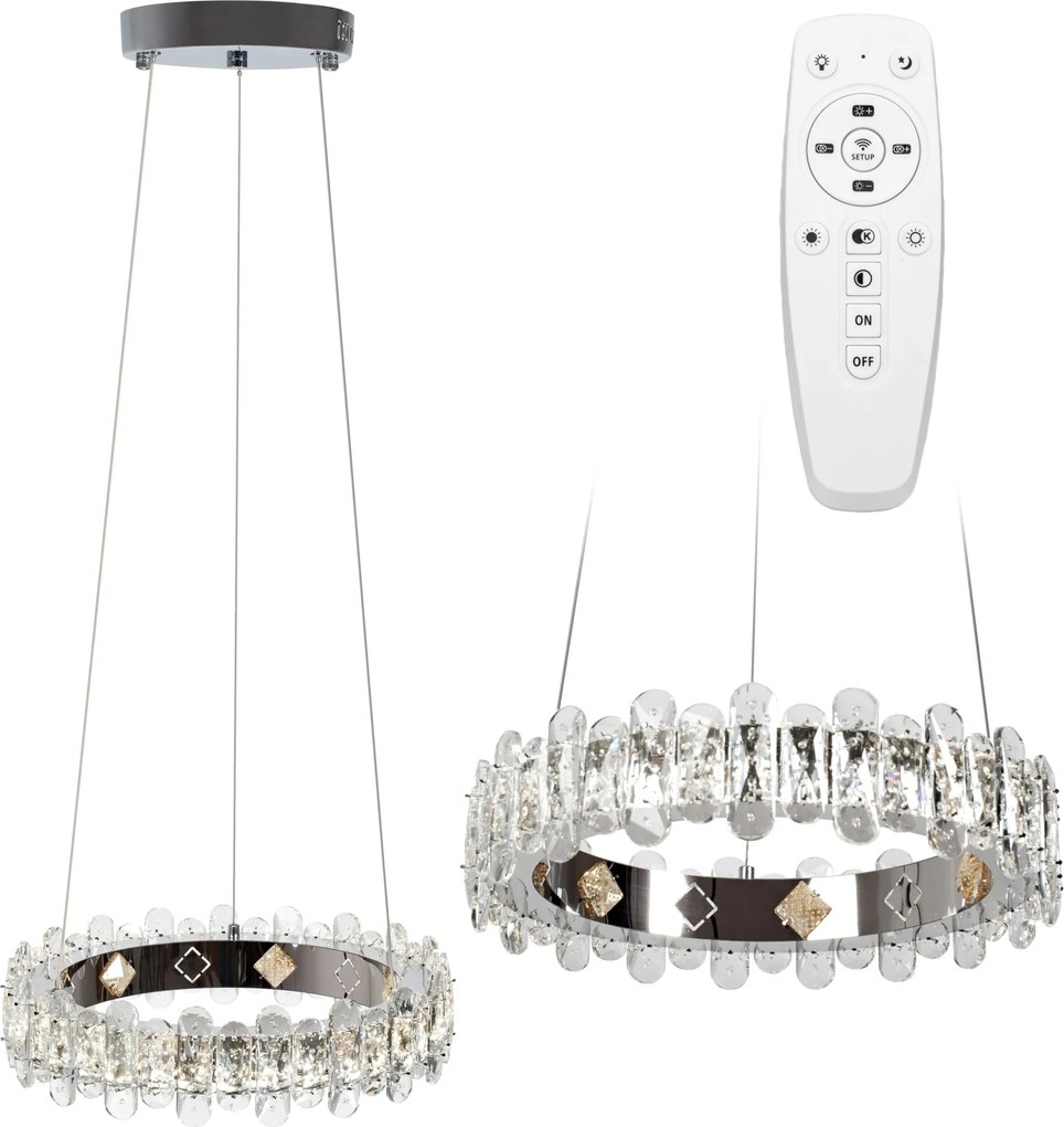 Crystal Plafondlamp LED APP1041-CP afstandsbediening