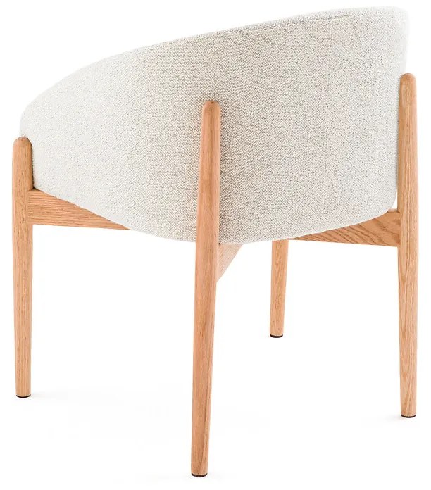 Tafelfauteuil in bouclette Beca