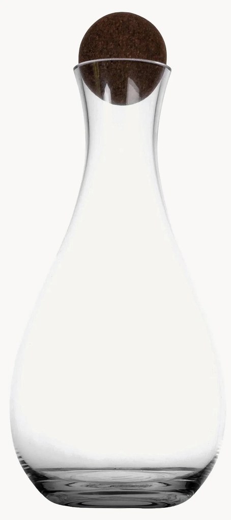 Mondgeblazen karaf Nature met kurken stop, 2 L
