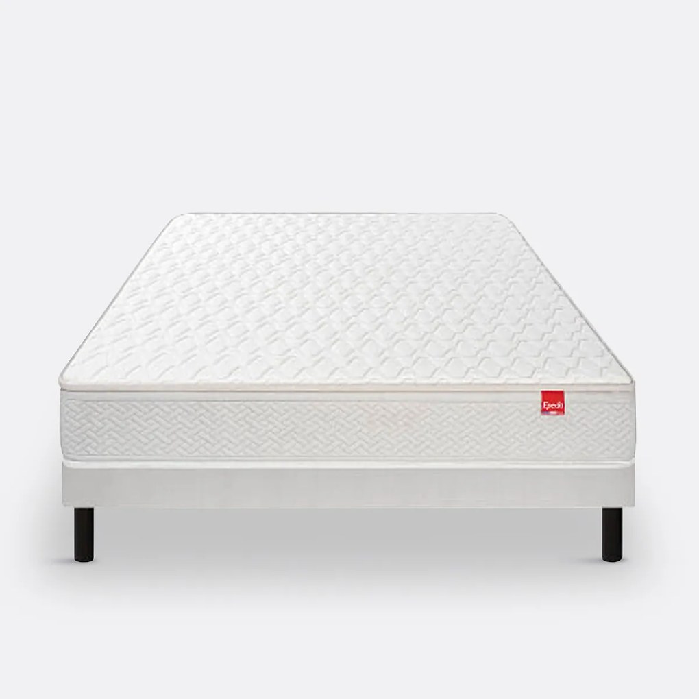 Ensemble matras met veren le Dépaysant + beddenbodem