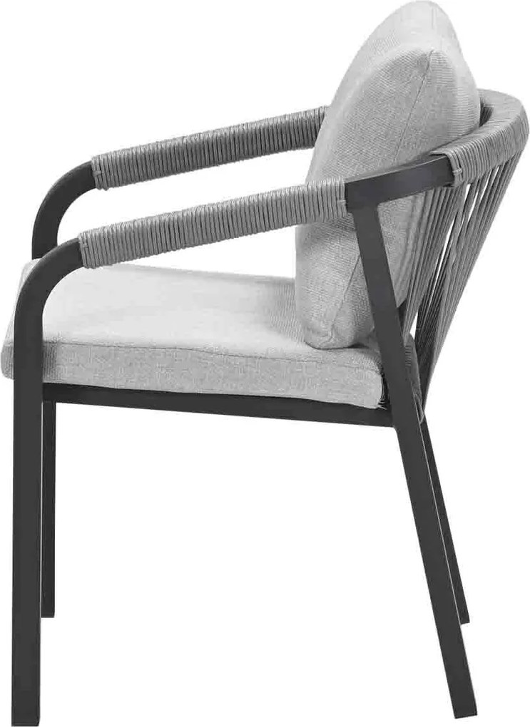 Garden Impressions Tarera lounge dining stoel - donker grijs