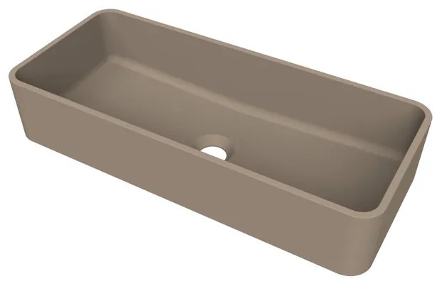 Arcqua Case waskom - rechthoek - 60x26cm - mat truffel WAS806219