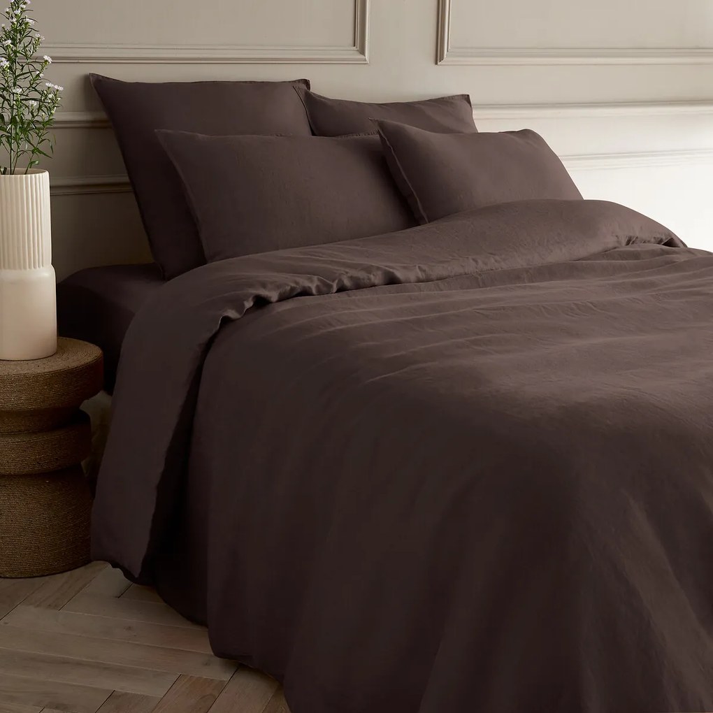 Dekbedovertrek in gewassen linnen, Elina