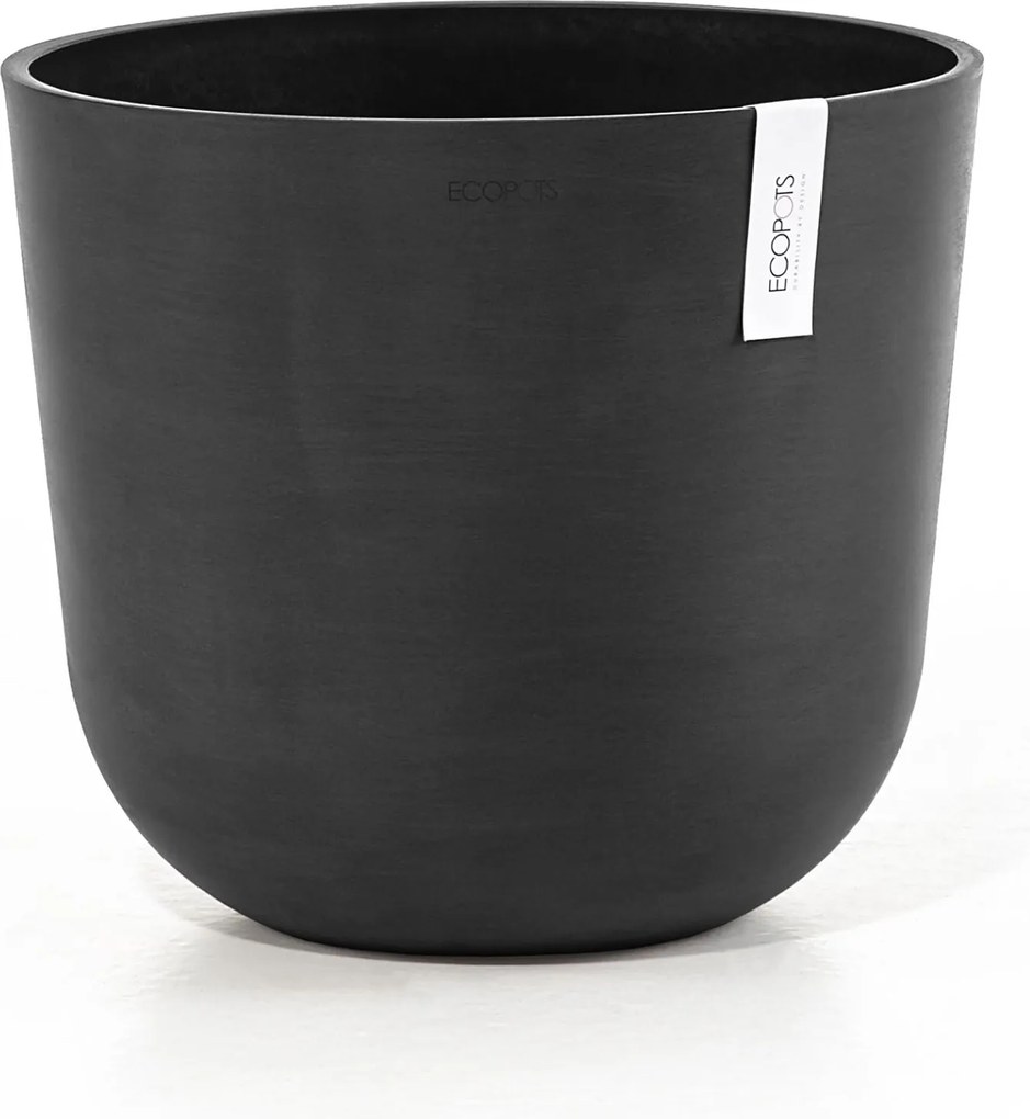 Ecopots bloempot Oslo 35 - Rond - Dark Grey - Diameter 35 x H30,5 cm