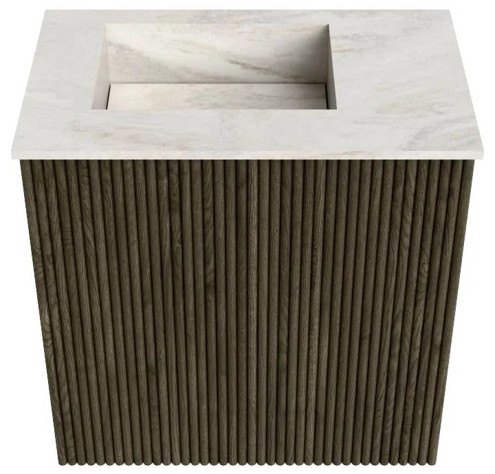 Mondiaz Joya DLux 40cm toiletmeubel shadow met wastafel faye links zonder kraangat ostra