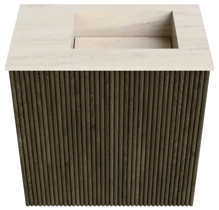 Mondiaz Joya DLux 40cm toiletmeubel shadow met wastafel faye rechts 1 kraangat meli