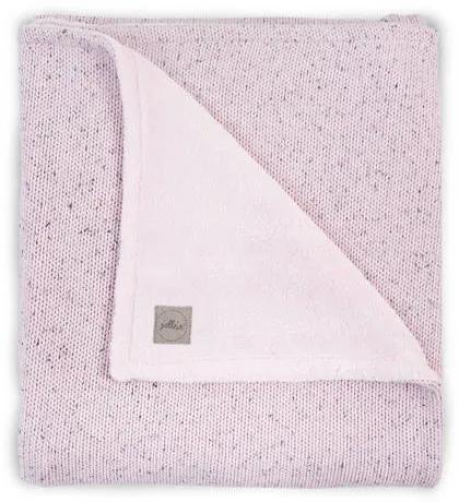 Ledikantdeken 100x150cm Confetti Knit vintage pink/teddy