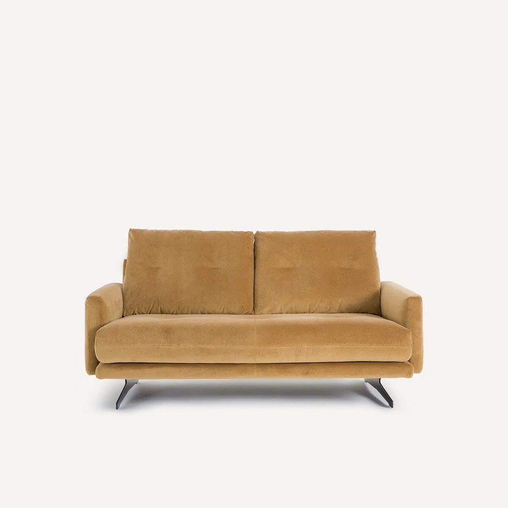 2-zitsbank in linnen fluweel, DELICATO