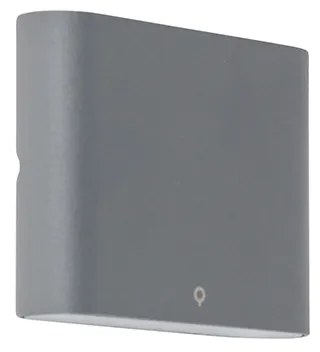 Buitenlamp Moderne wandlamp antraciet 11,5 cm incl. LED IP65 - Batt Modern IP65 Buitenverlichting