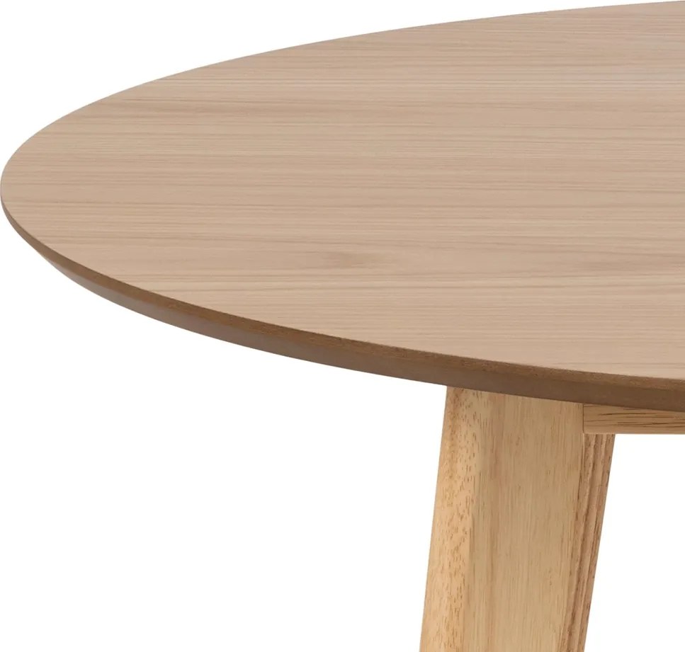 ROXY Natuurlijk eiken 90 cm - RONDE TAFEL VOOR KEUKEN/EETKAMER RETRO