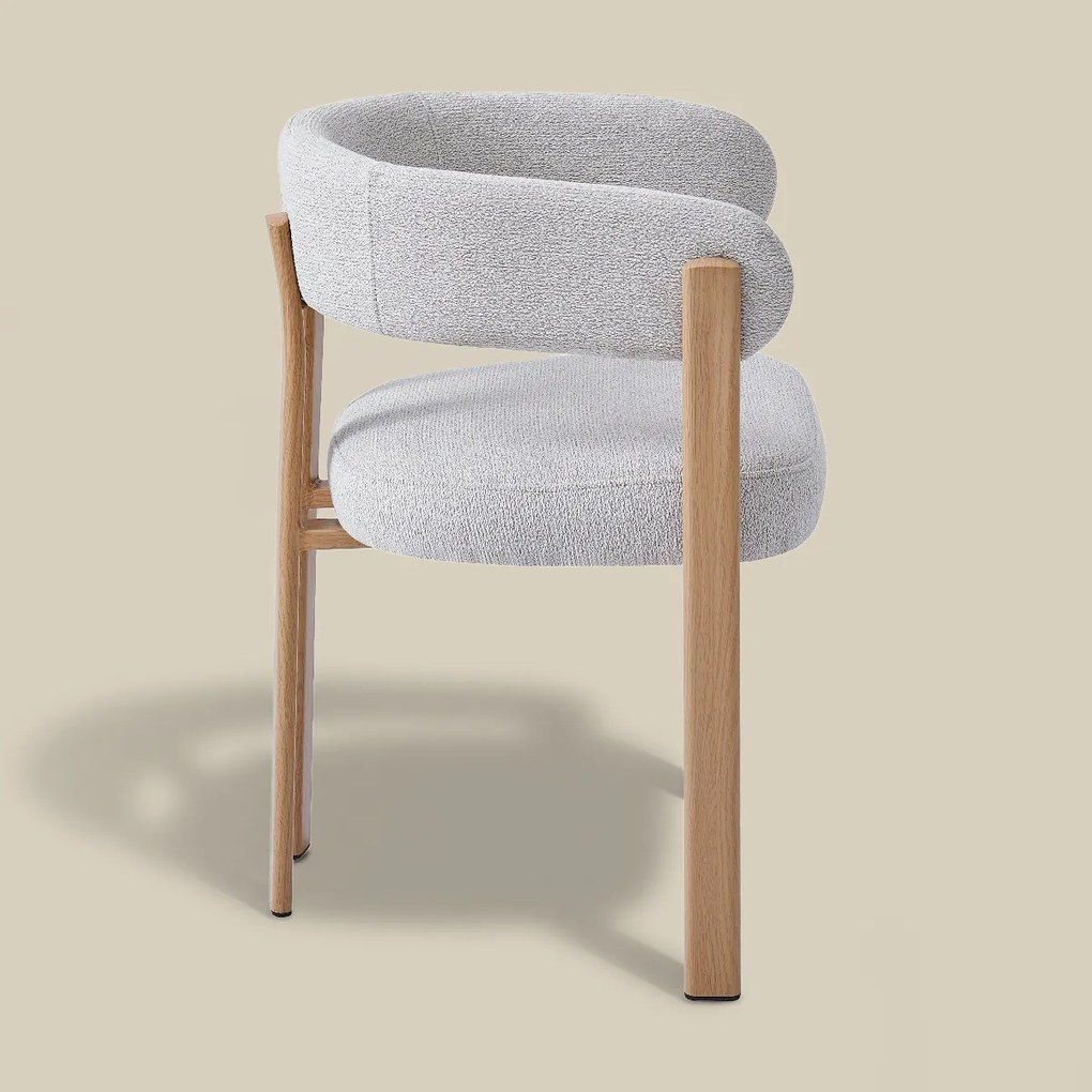 Eetkamerstoel Eiken Met Ronde Rugleuning