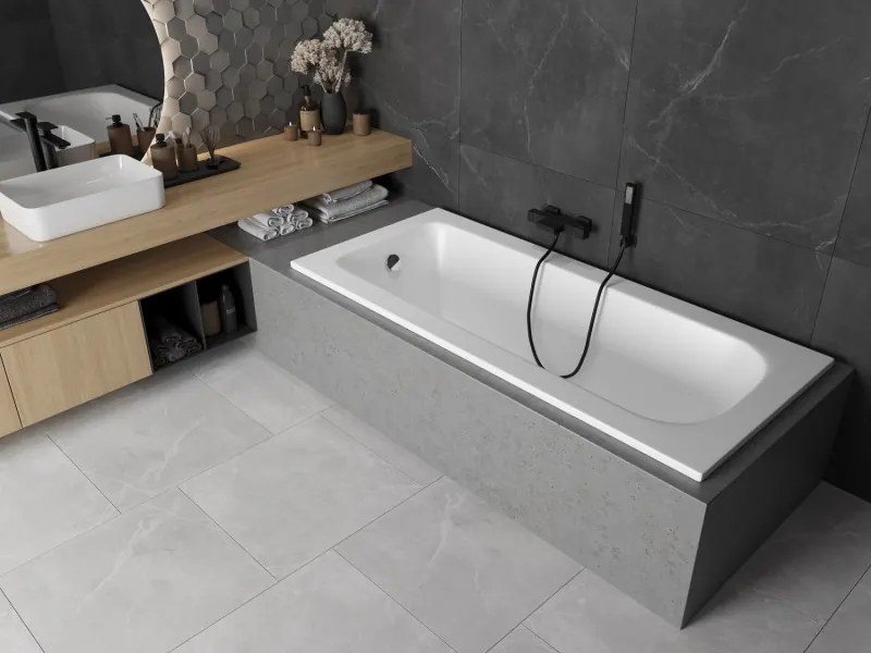 Mexen Vega rechthoekig bad 160 x 70 cm, wit - 55011607000
