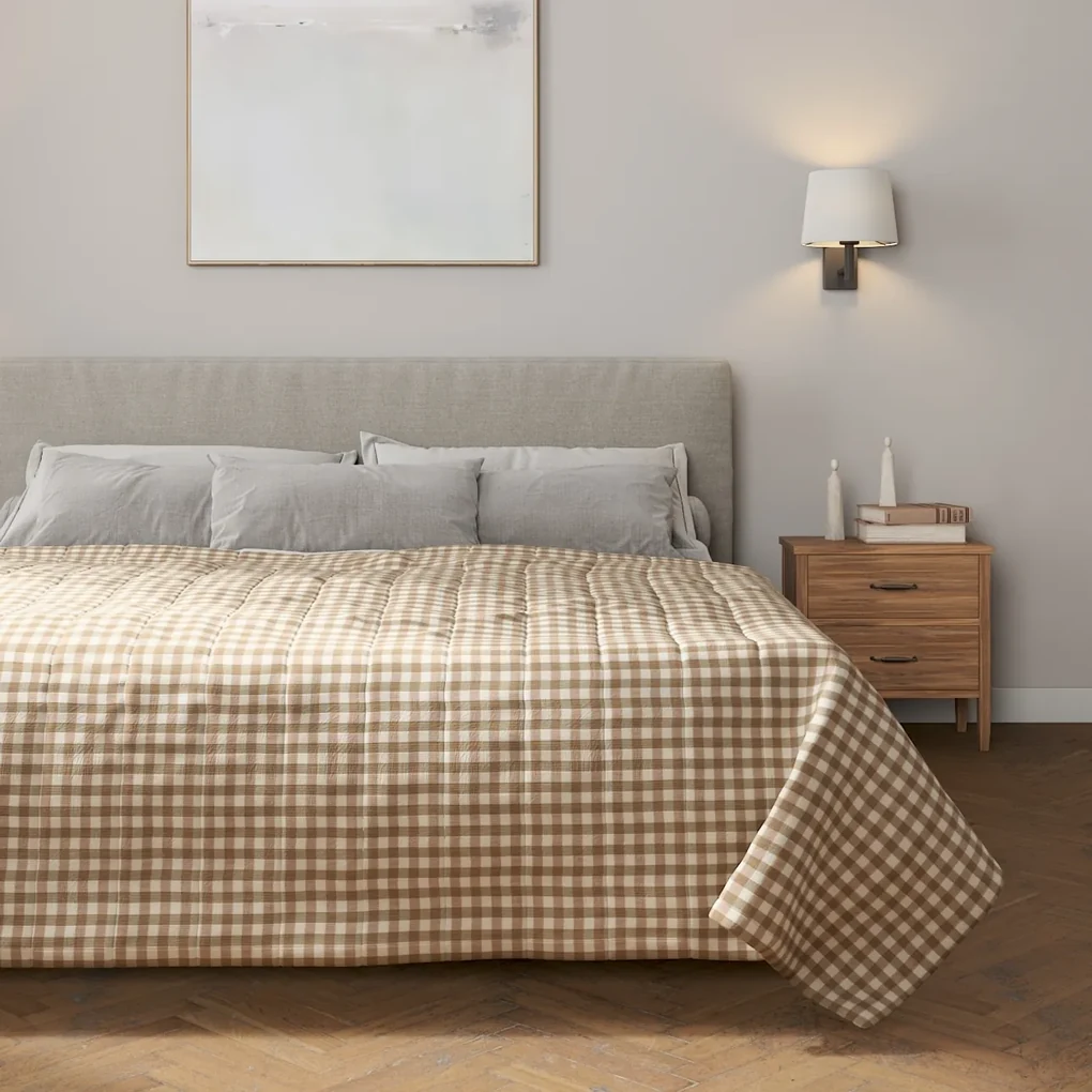Dekoria Sprei, lichtbruin-ecru