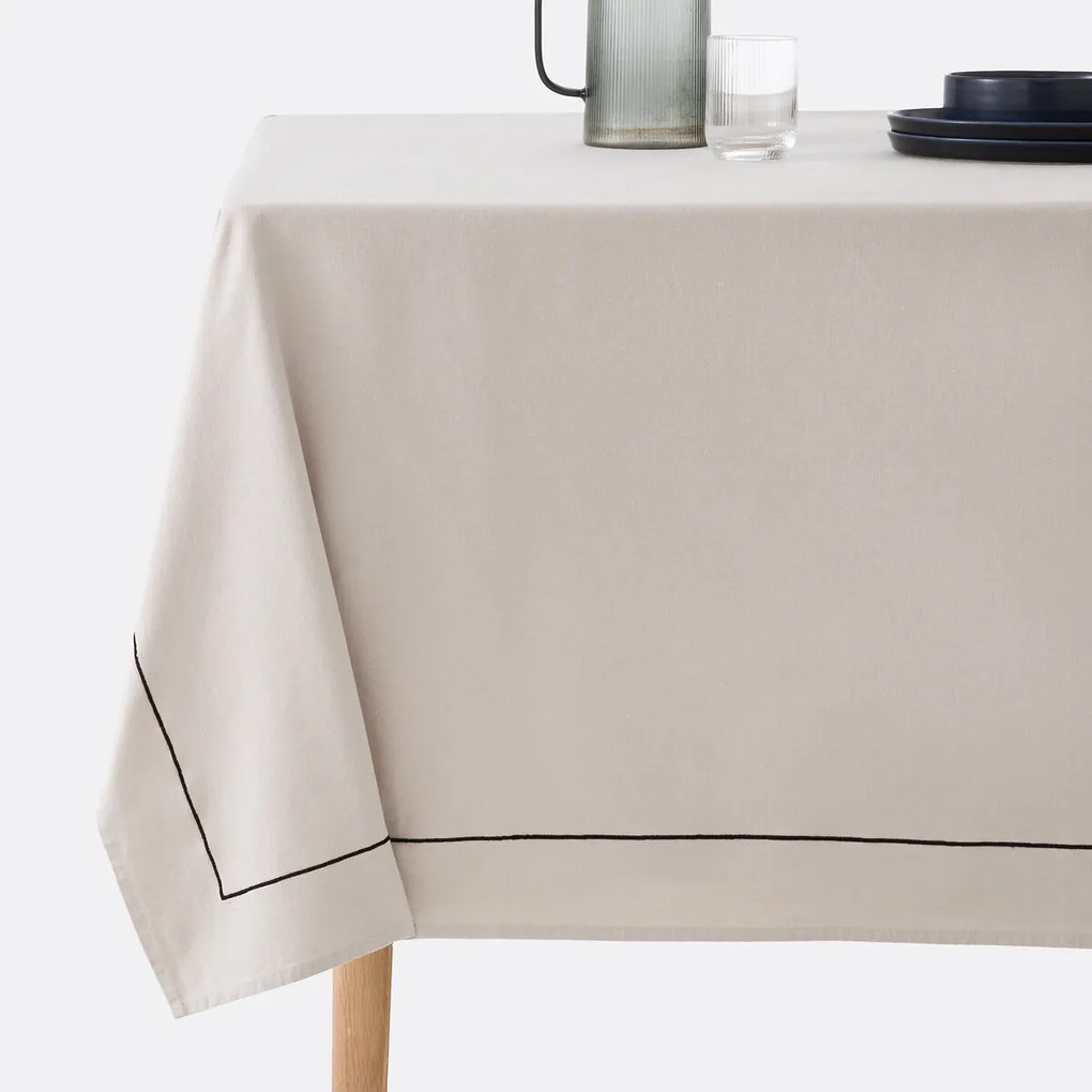 Tafelkleed in gewassen linnen/katoen Métis Bourdon