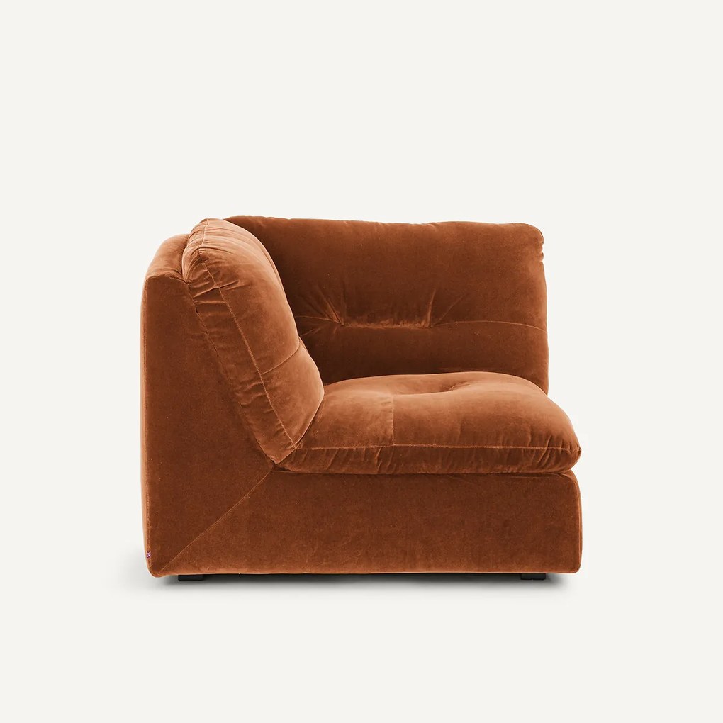 Modulaire 90° hoek in fluweel, GIULIANO