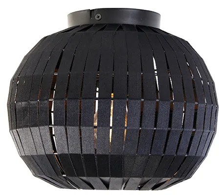 Moderne plafondlamp zwart 26 cm - Zoë