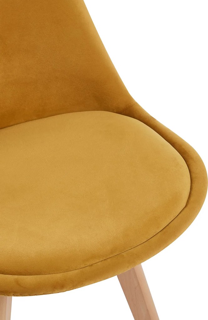 Set 4 Synk Fluwelen Stoelen