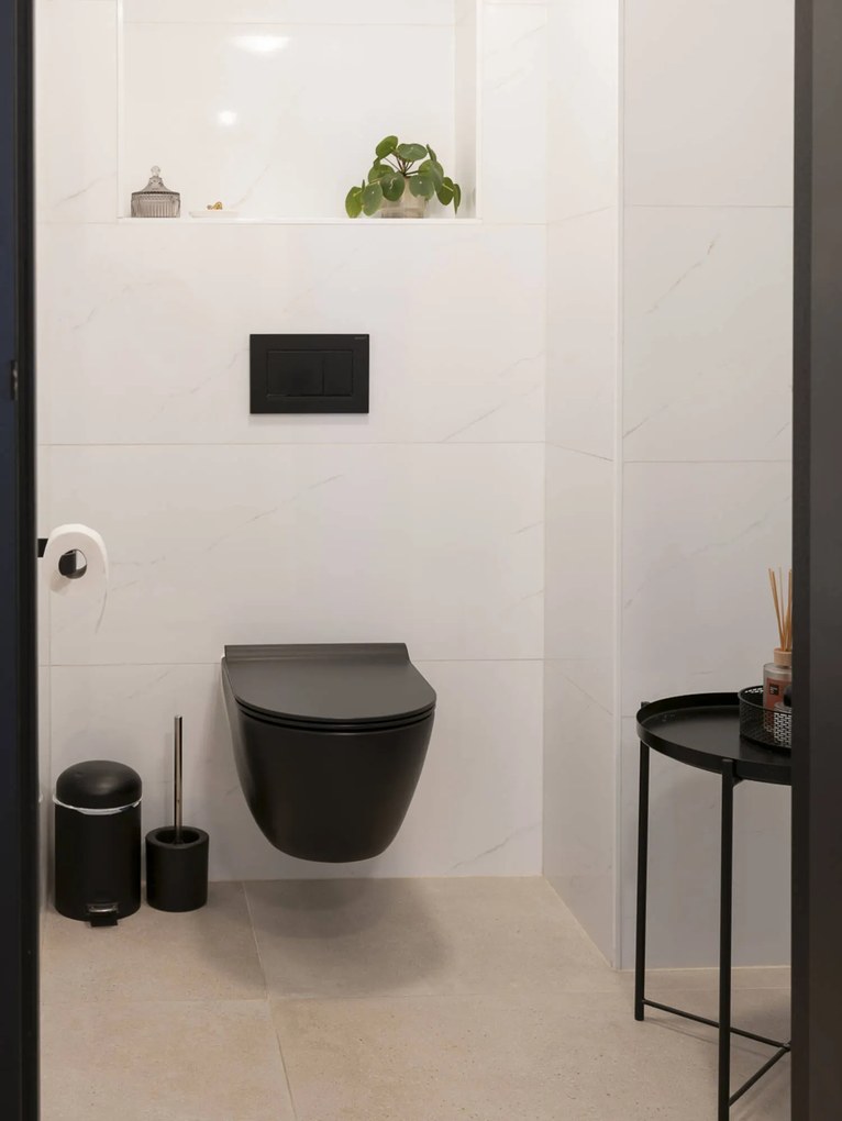 Geberit Sigma 30 bedieningspaneel mat zwart voor Sigma reservoirs 8cm (UP720) en 12cm (UP320)