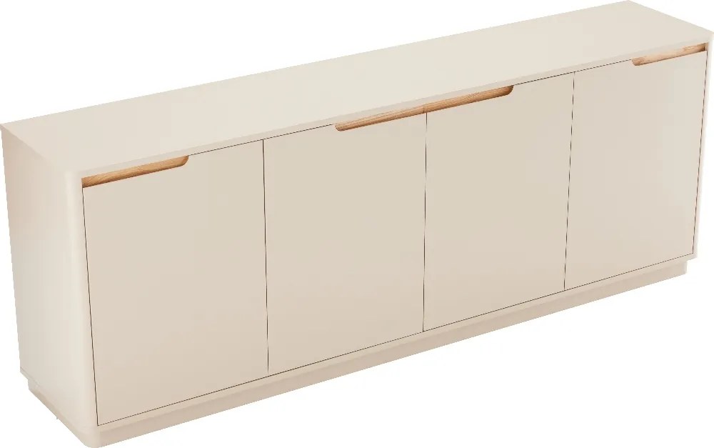 Mat Dressoir Grijsbeige 200 Cm - 200x40x75cm.