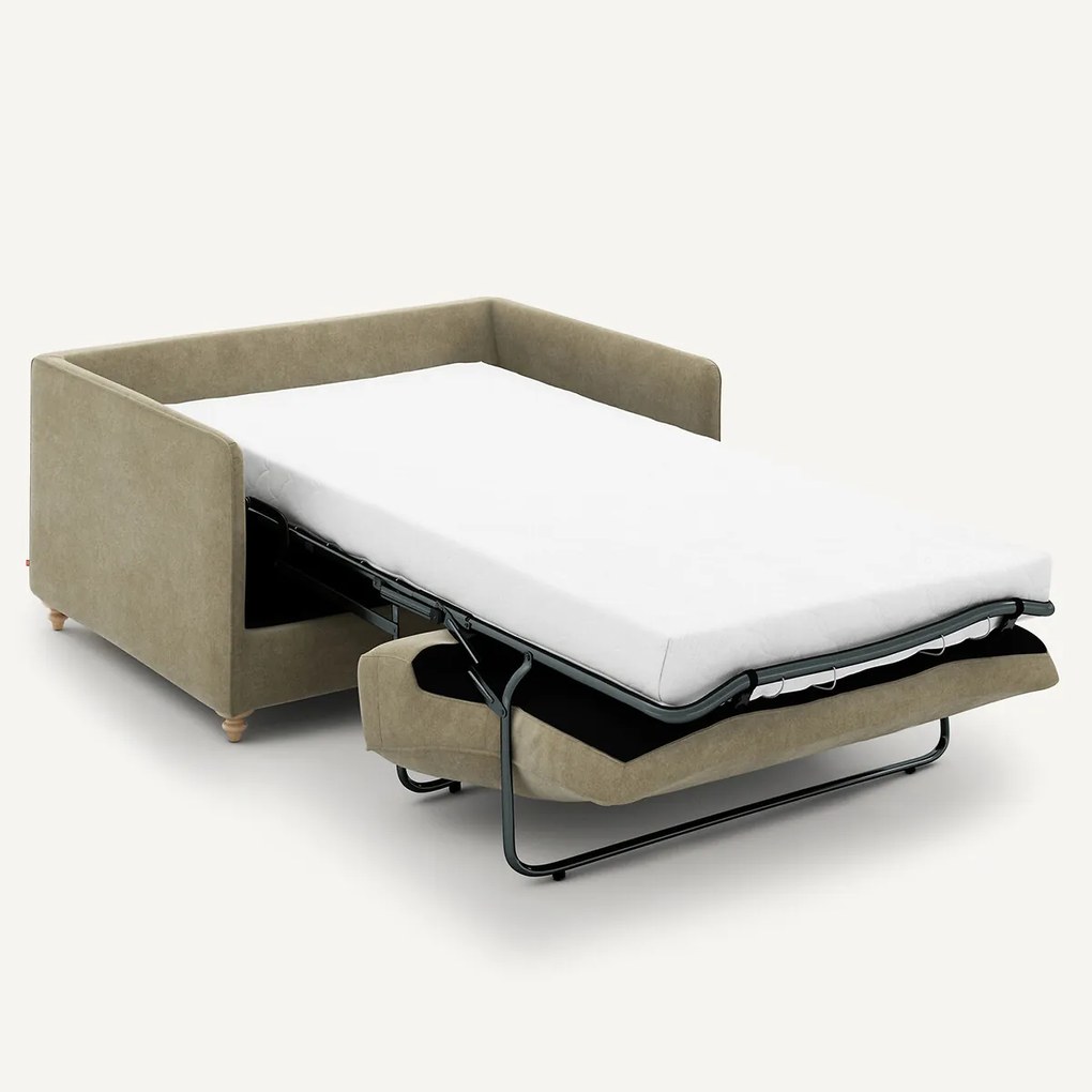 2-zits slaapbank in stonewashed fluweel, Lazare