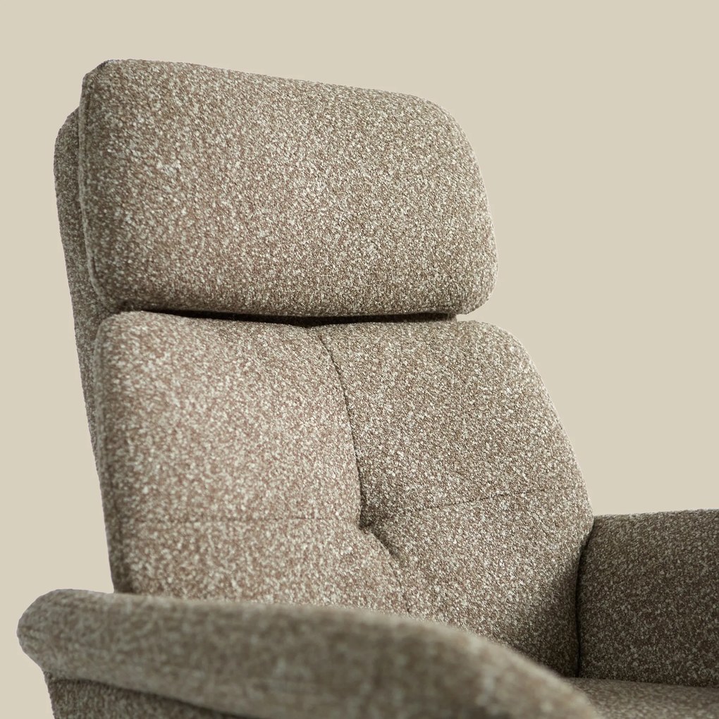 Relaxfauteuil Elektrisch Taupe Stof