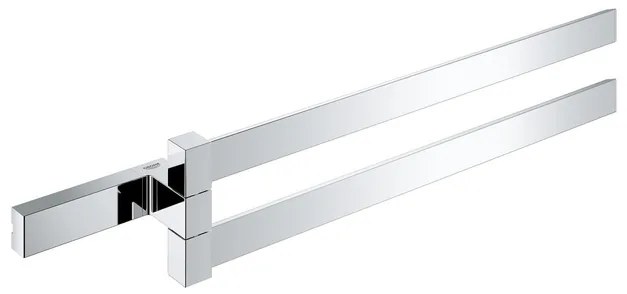 GROHE Selection Cube Handdoekhouder - 40cm - dubbel - draaibaar - chroom 40768000