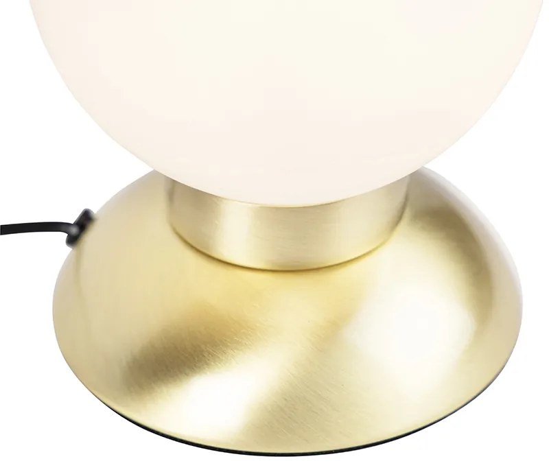 Design tafellamp goud dimbaar incl. LED - Majestic Modern rond Binnenverlichting Lamp