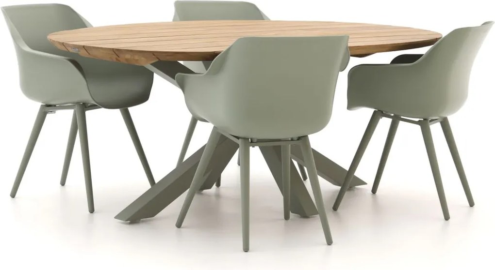 Diningset Hartman  | 4 personen | Tuinset teakhout | 5-delig | Kees Smit Tuinmeubelen