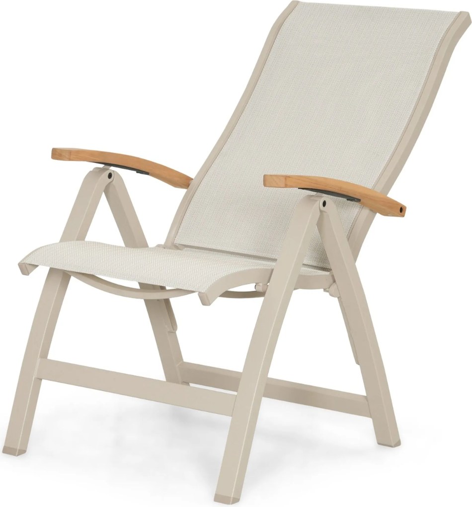 Tuinset 4 personen 200 cm Aluminium Taupe Presto Tarenta/Brookline