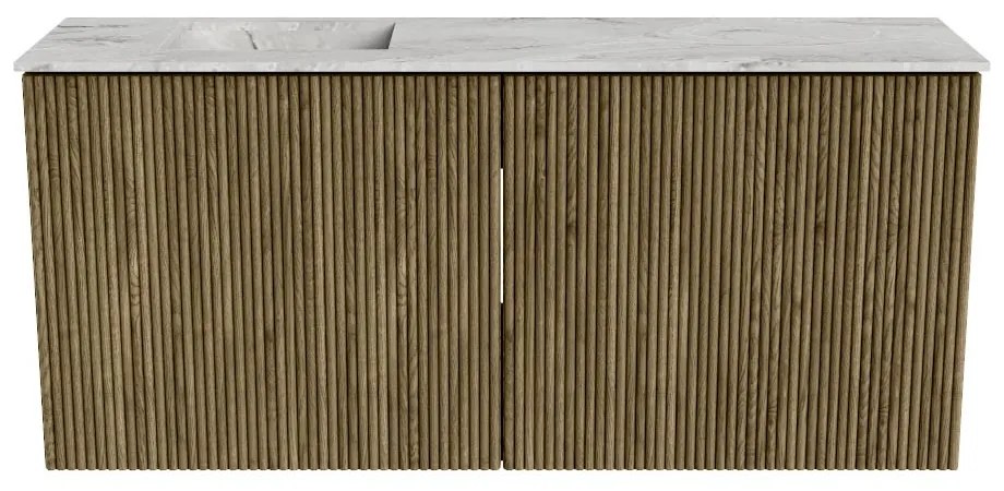 Mondiaz Joya DLux 90cm toiletmeubel dusk met wastafel faye links 1 kraangat glace