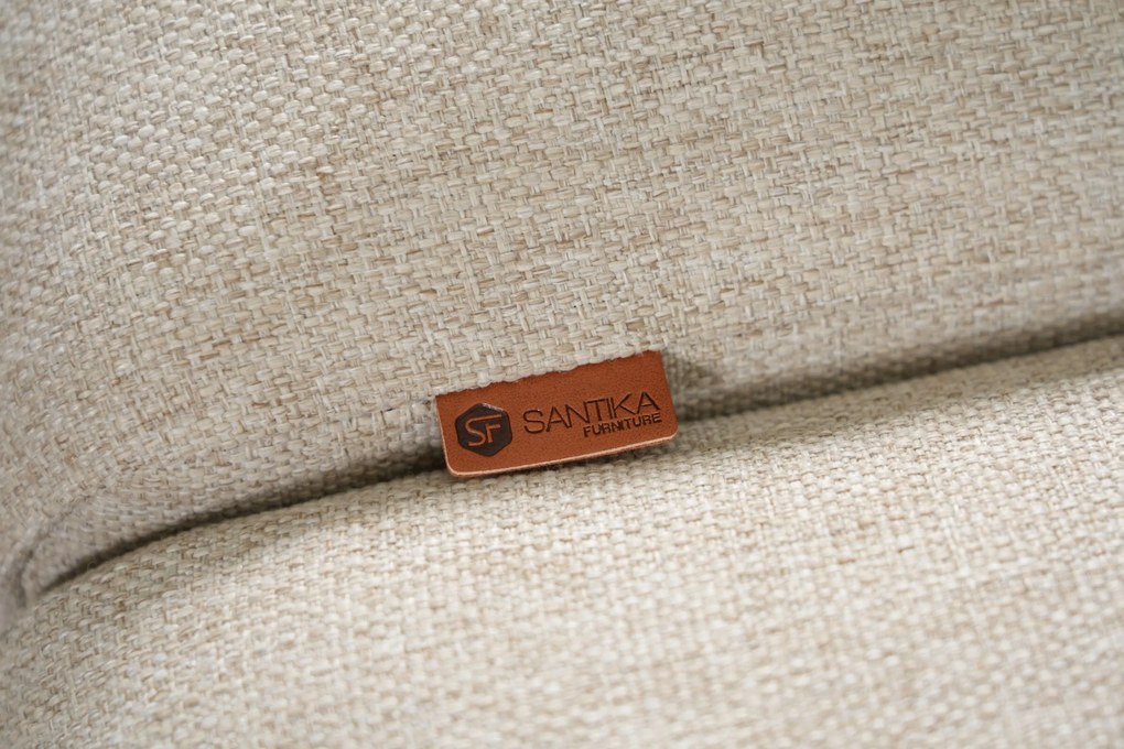 Stoel en Bank Loungeset 5 personen Rope Taupe  Santika Furniture Santika