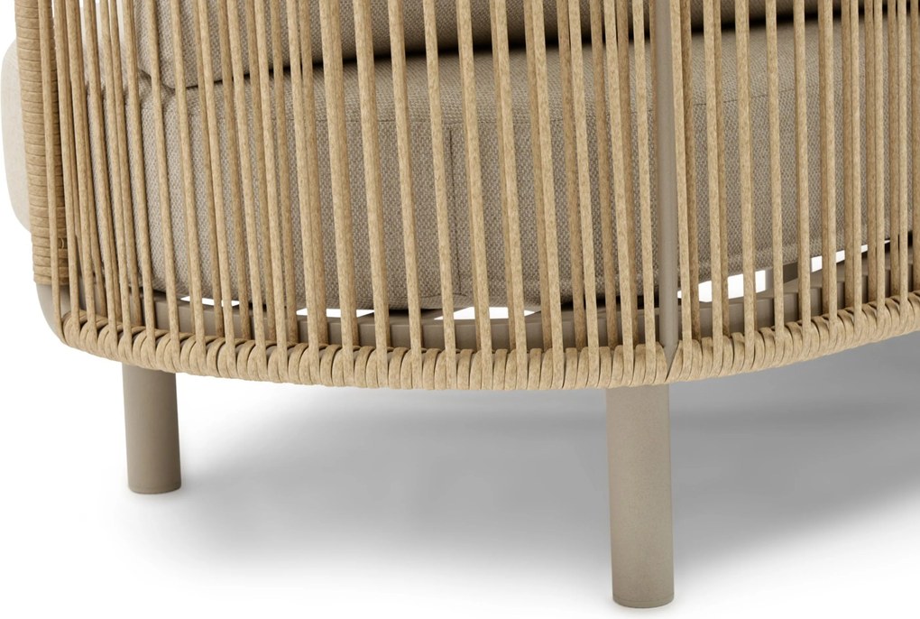 Stoel en Bank Loungeset 5 personen Rope Zand/Beige Coco Amici/Tivano