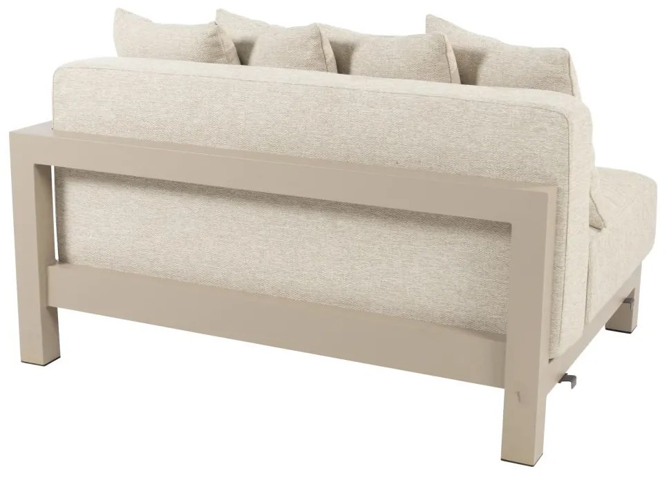 4 Seasons Outdoor Raffinato 1,5-zits loungebank links latte  Loungebank    beige weerbestendig