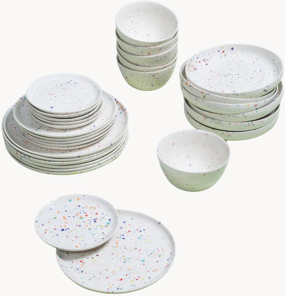 Handgemaakte serviesset Party, 30-delig
