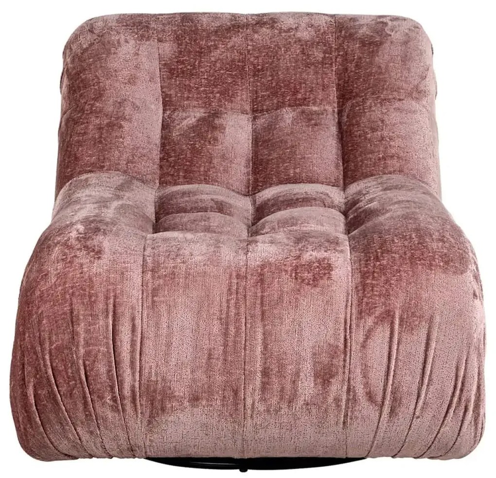 Richmond Interiors Rosy Fauteuil Draaibaar Roze Chenille Stof