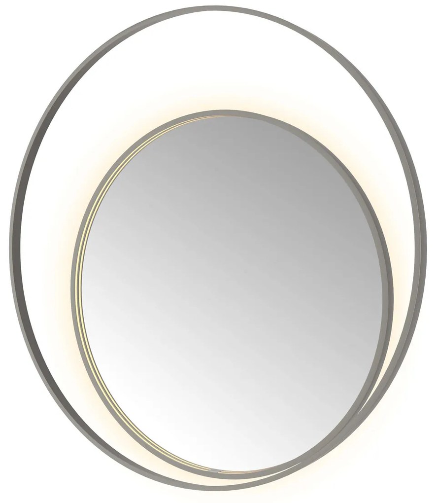 Hotbath &More Round 2 spiegel 120x120cm geborsteld gunmetal PVD
