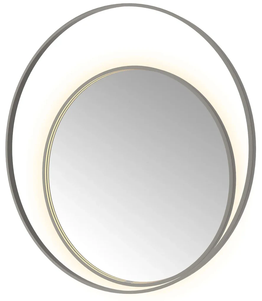 Hotbath &More Round 2 spiegel 120x120cm geborsteld gunmetal PVD