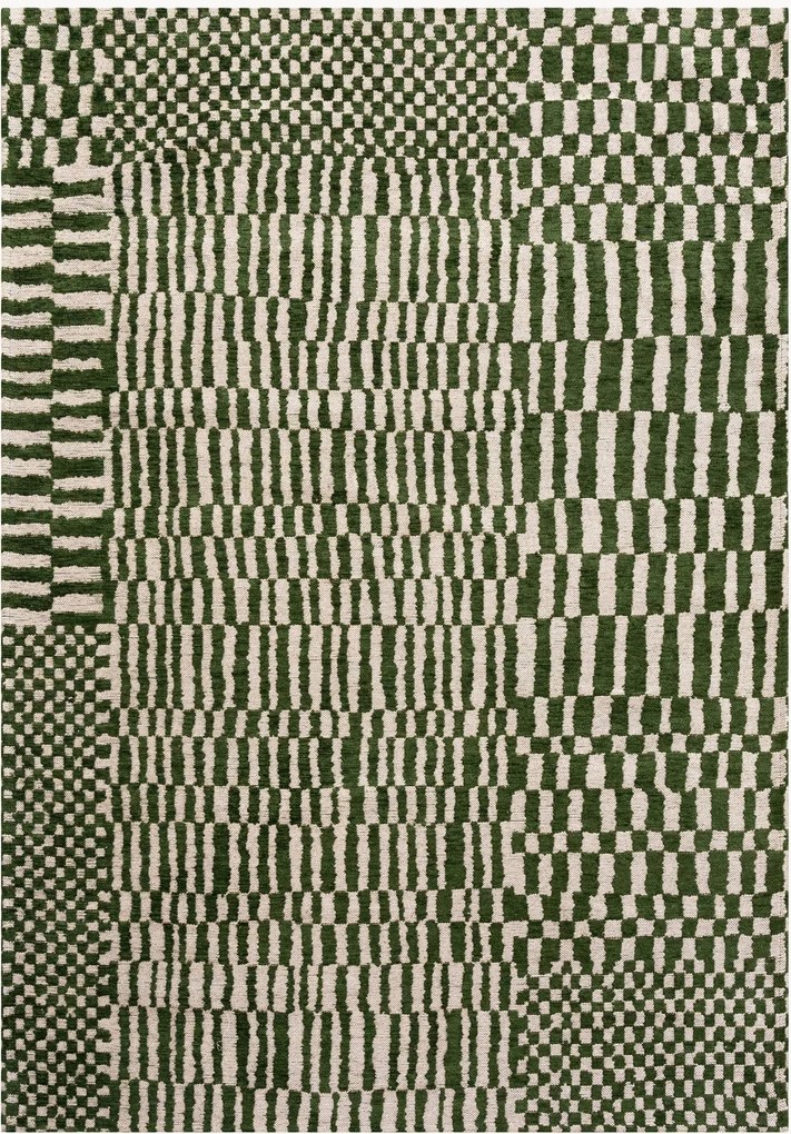 Wasbaar jacquard in- & outdoor vloerkleed Berber